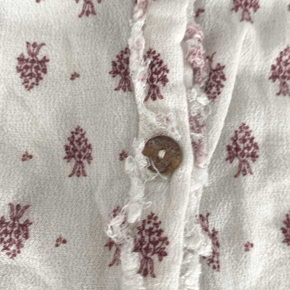 H&M Cottagecore Ditsy floral print Long Sleeve Layers Comfy Viscos Stretchy sz 4 - Picture 8 of 9